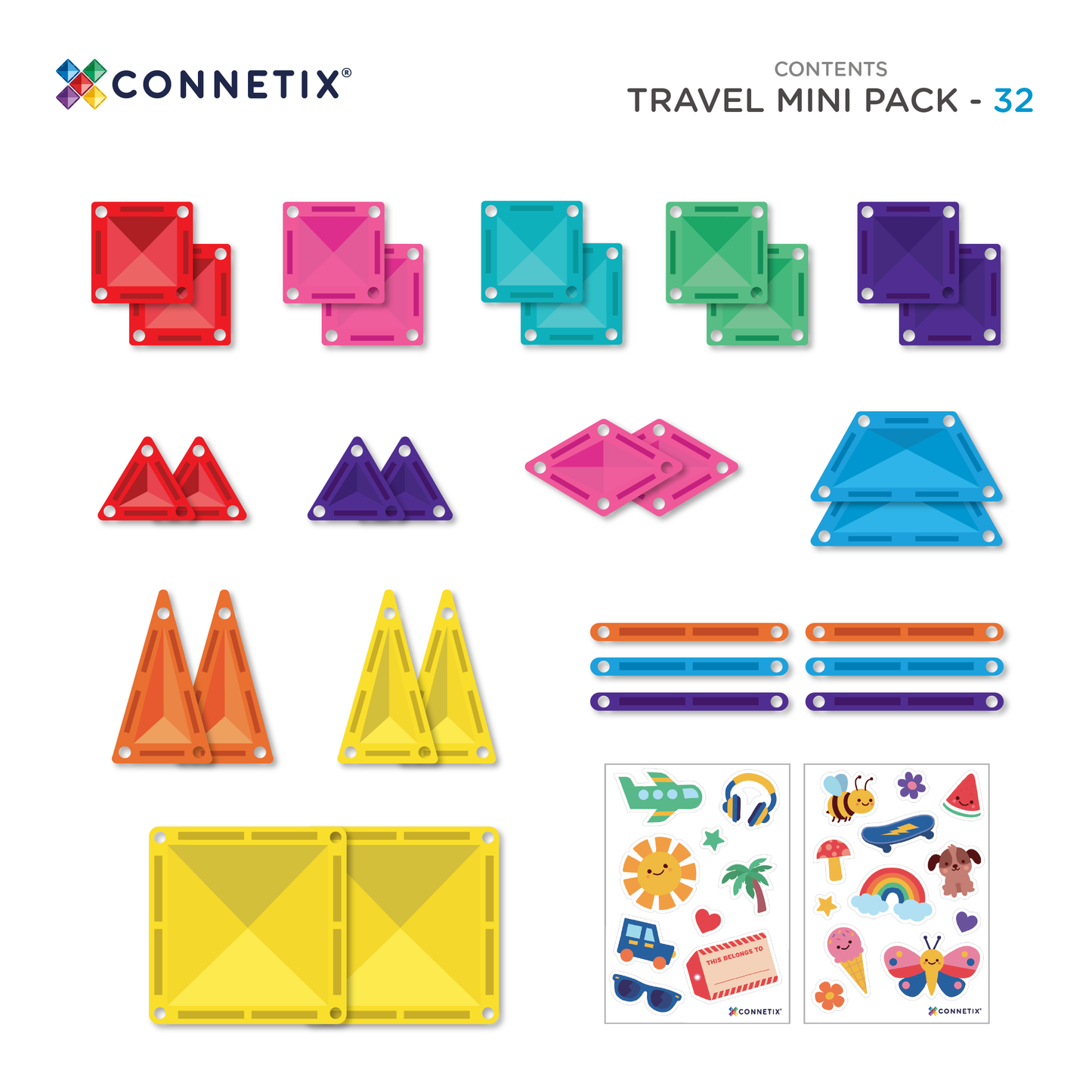 Connetix® Travel Mini Pack 32 elementy