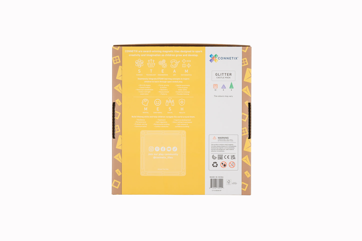 Connetix® Glitter Castle Pack 48 elementów