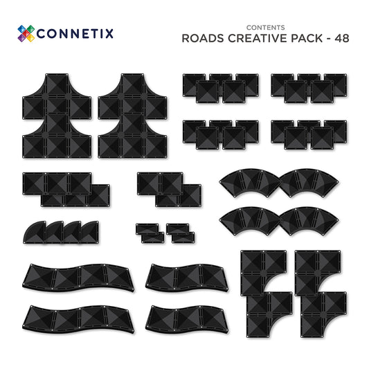 Connetix® Creative Roads Pack 48 elementów – zdjęcie 2
