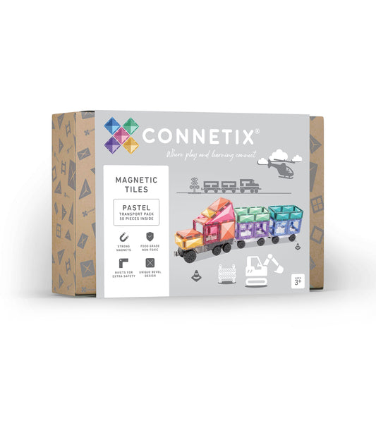 Connetix® Pastel Transport Pack 50 elementów