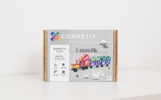 Connetix® Pastel Transport Pack 50 elementów – zdjęcie 2