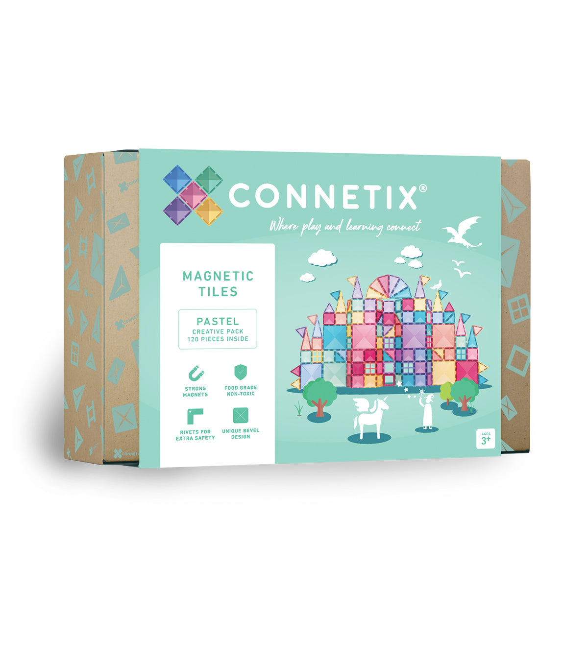 Connetix® Pastel Creative Pack 120 elementów
