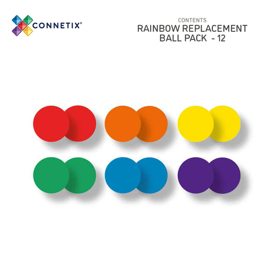 Connetix® Rainbow Ball Pack 12 elementów – zdjęcie 2