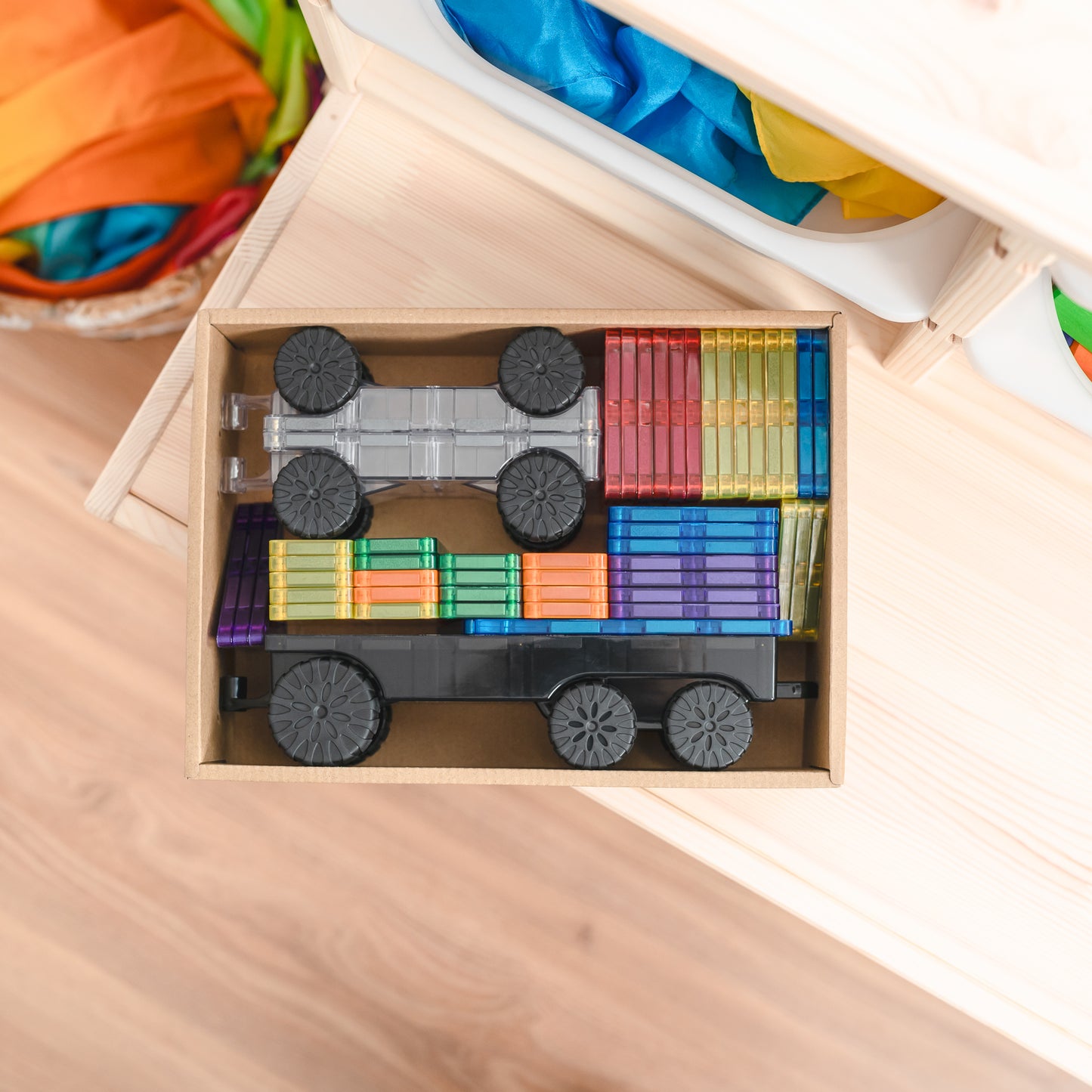 Connetix® Rainbow Transport Pack 50 elementów