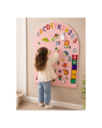 Family Nation MagneKids magnetyczna tablica samoprzylepna Arch 95×60 cm – Dusty Pink