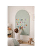 Family Nation MagneKids magnetyczna tablica samoprzylepna Arch 95×60 cm – Sage Green