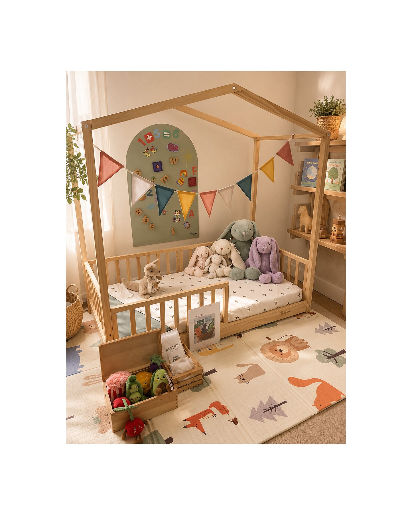 Family Nation MagneKids magnetyczna tablica samoprzylepna Arch 95×60 cm – Sage Green