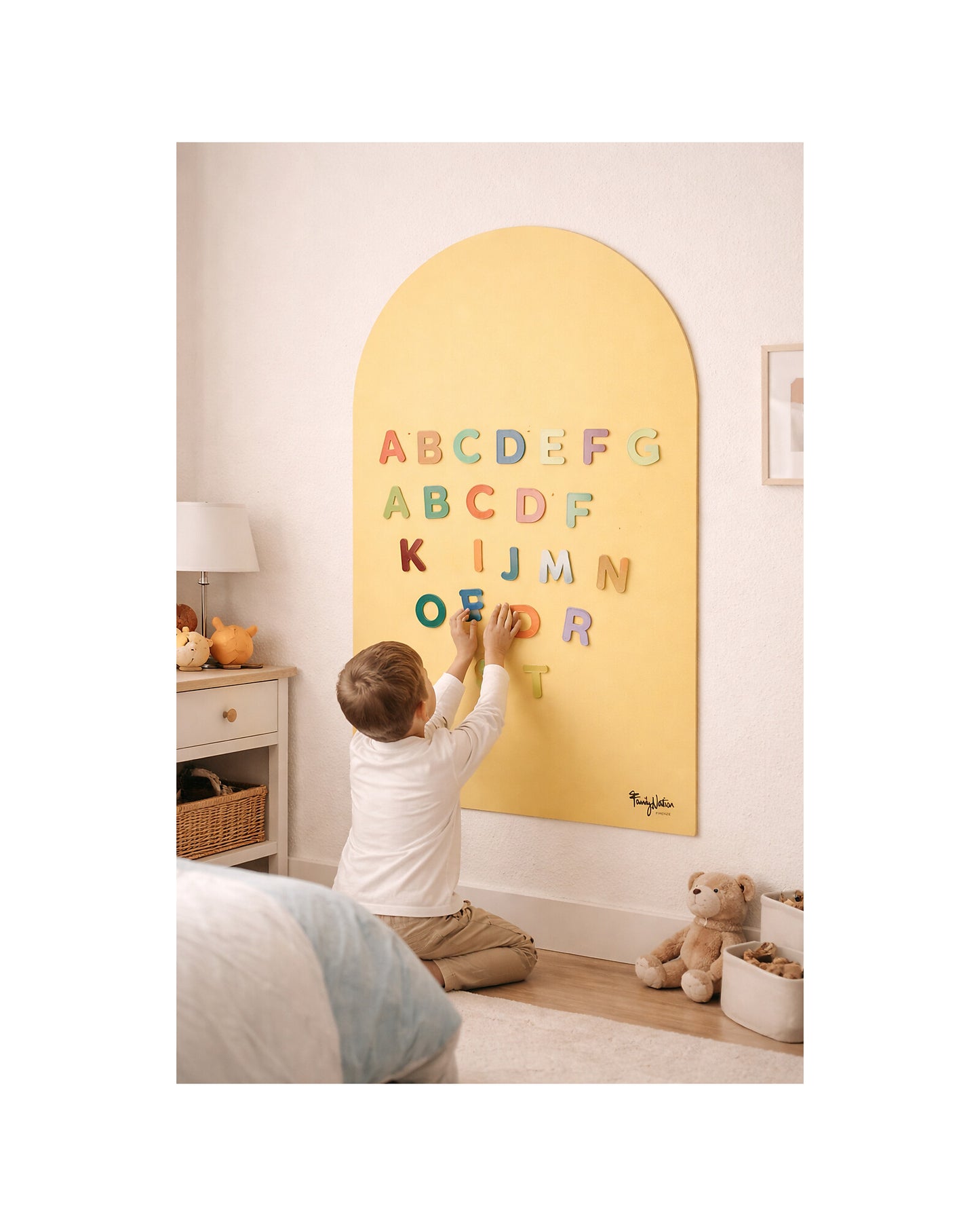 Family Nation MagneKids magnetyczna tablica samoprzylepna Arch 95×60 cm – Sand