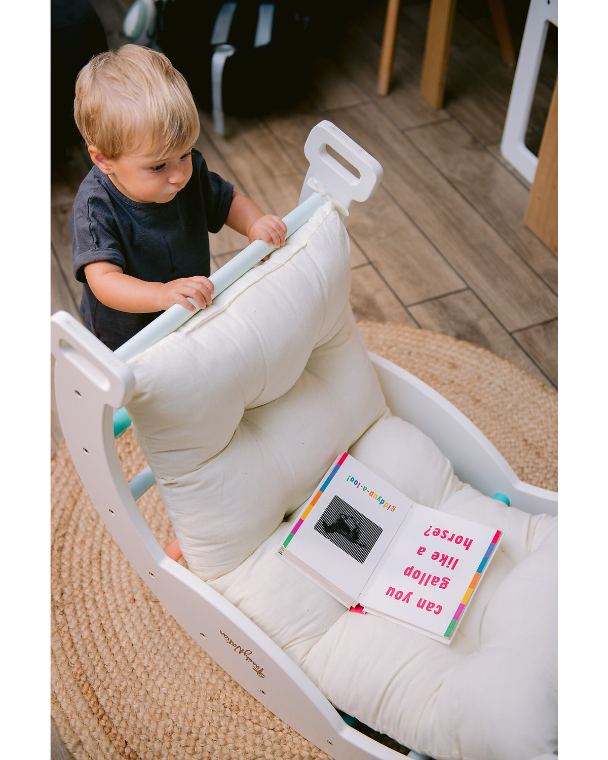 Family Nation poduszka do łuku Montessori, bawełna – Rainbow Cotton
