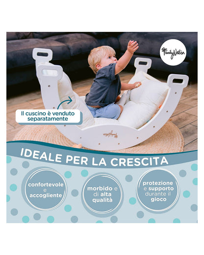 Family Nation łuk Montessori 2w1 do wspinania i bujania, do 30 kg – Rainbow Sunny Beach