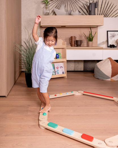 Family Nation sensoryczna dwustronna ścieżka Montessori 14 el. brzoza i buk