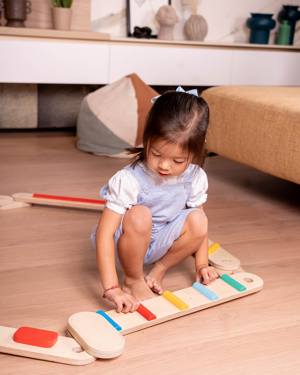 Family Nation sensoryczna dwustronna ścieżka Montessori 14 el. brzoza i buk