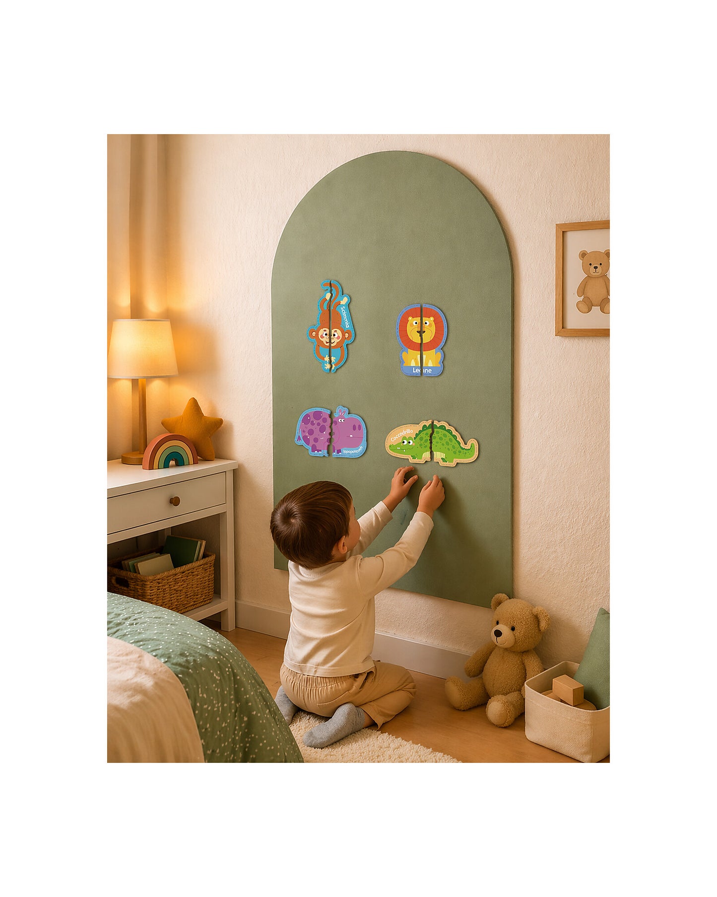 Family Nation MagneKids magnetyczne puzzle zwierzęta – 30 el.