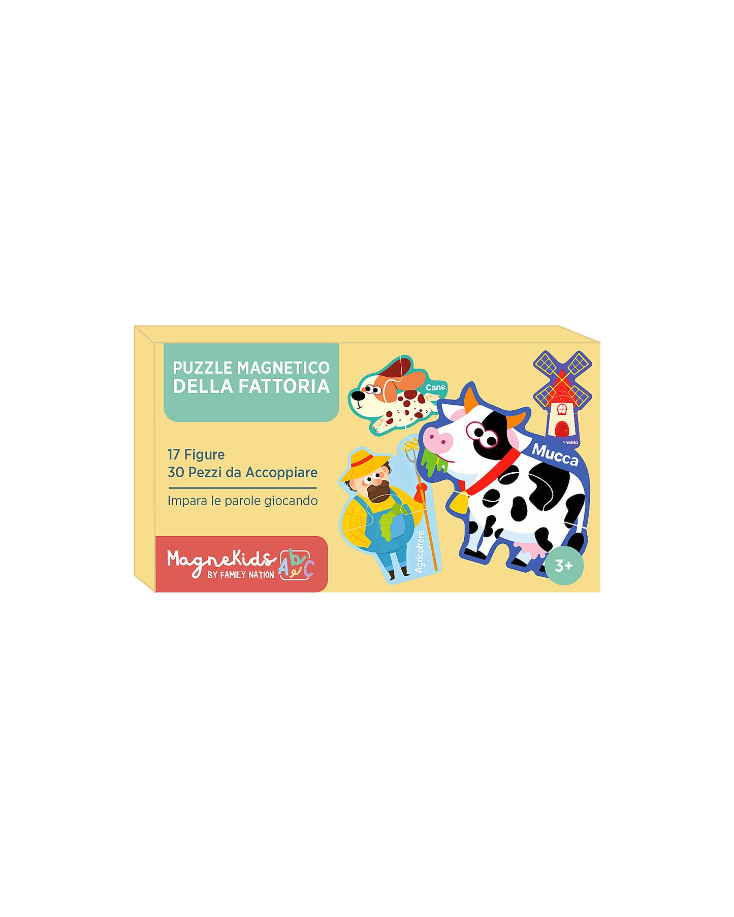 Family Nation MagneKids magnetyczne puzzle farma – 30 el.