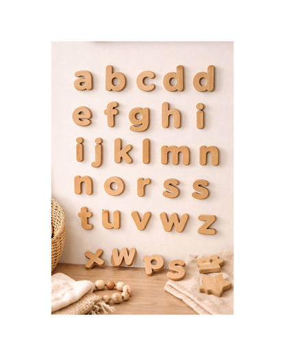 Family Nation MagneKids magnetyczne litery drewniane 36 el. – Wood
