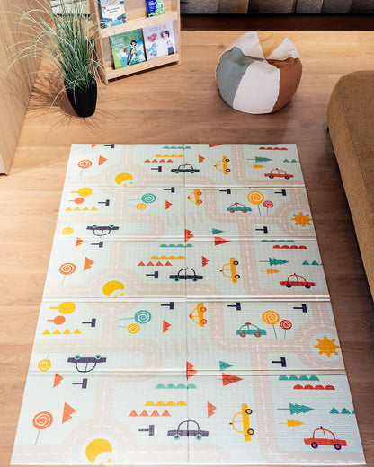 Family Nation mata do zabawy 2w1 dwustronna 180×150 cm – Dino Friends
