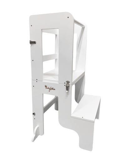 Family Nation wieża edukacyjna Montessori 2w1 – White