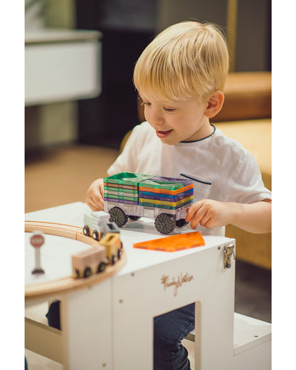 Family Nation wieża edukacyjna Montessori 2w1 – White