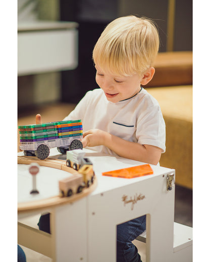Family Nation wieża edukacyjna Montessori 2w1 – White