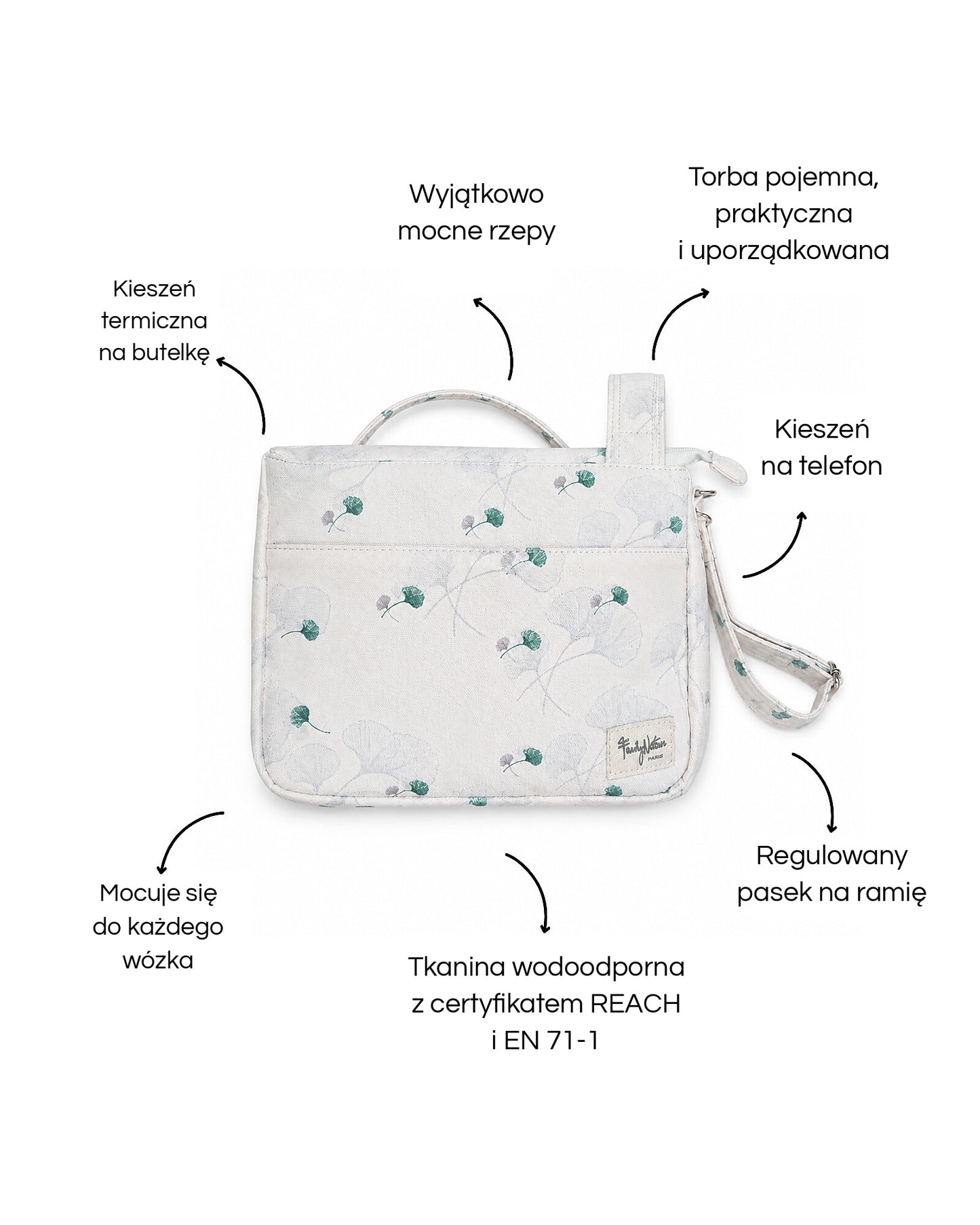 Family Nation organizer do wózka – Ginko Ivory