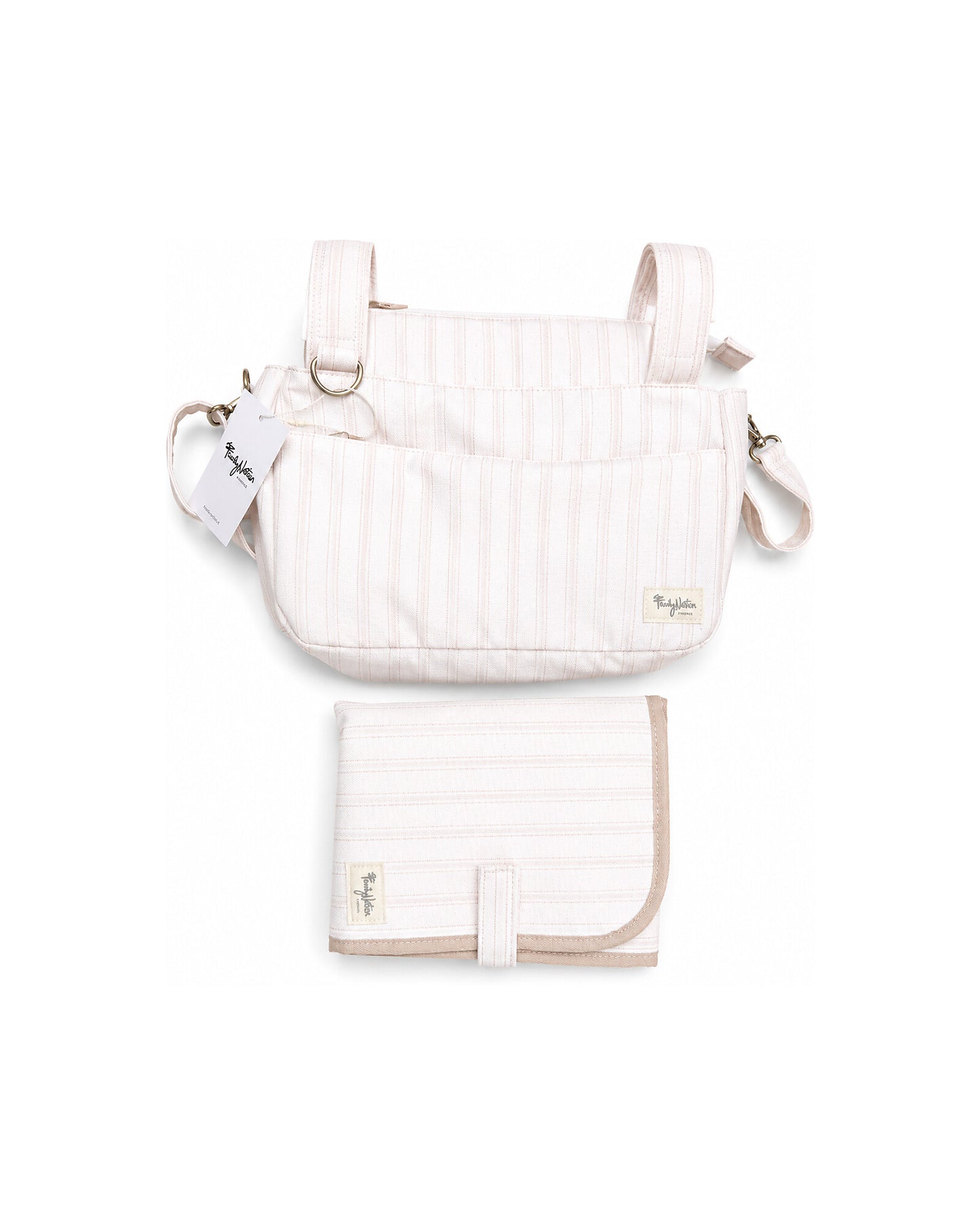 Family Nation organizer do wózka – Stripes Beige
