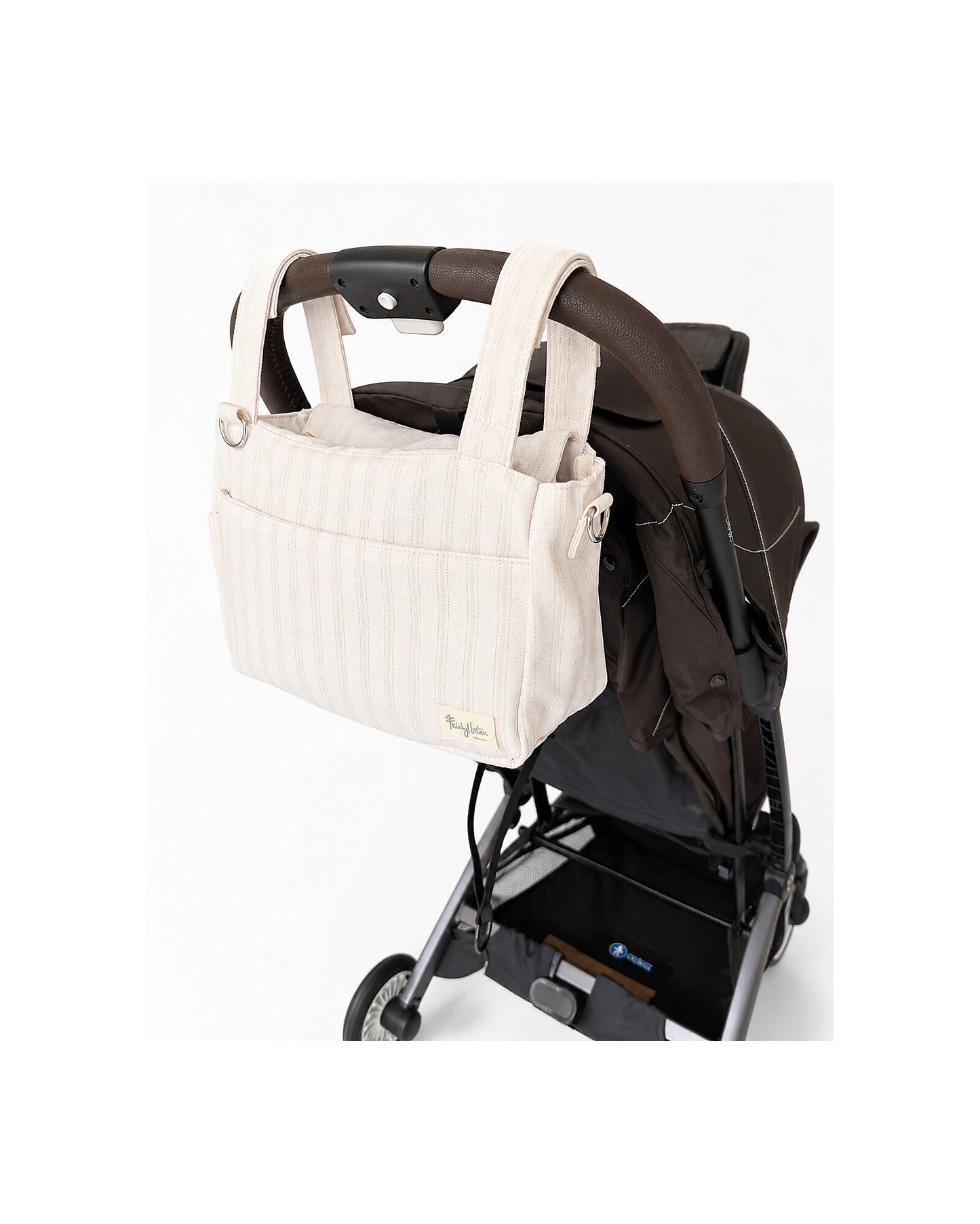 Family Nation organizer do wózka – Stripes Beige