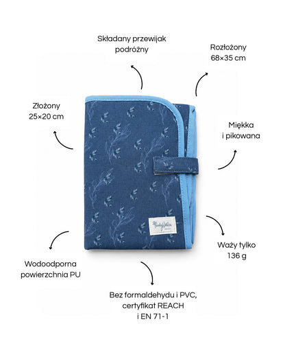 Family Nation składany przewijak podróżny – Olive Blue